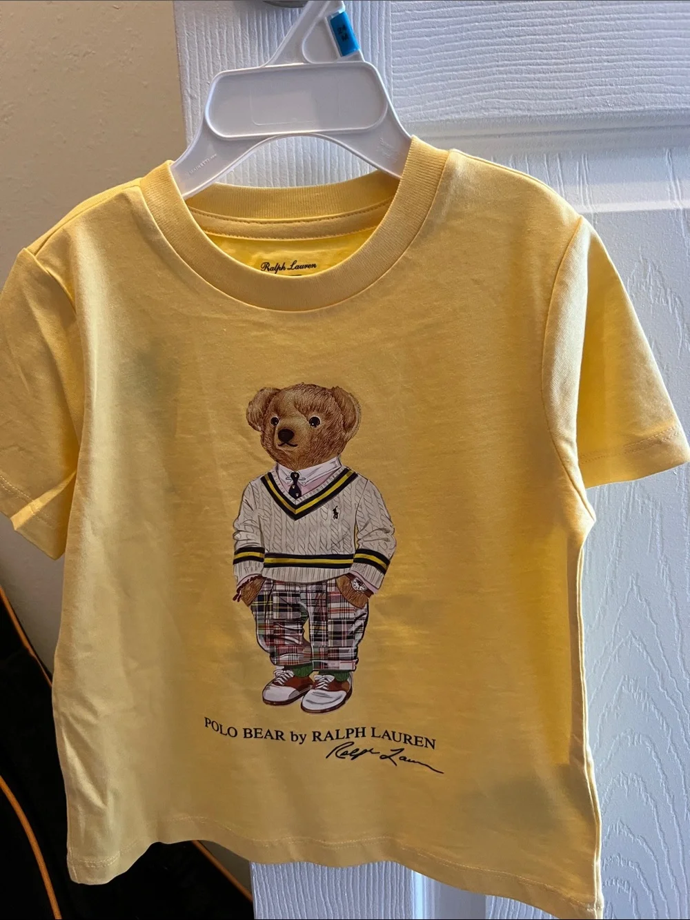Ralph Lauren Yellow Polo Bear Graphic Tee